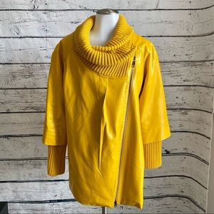 Ruiyi yellow/mustard leather jacket